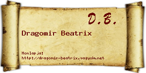 Dragomir Beatrix névjegykártya
